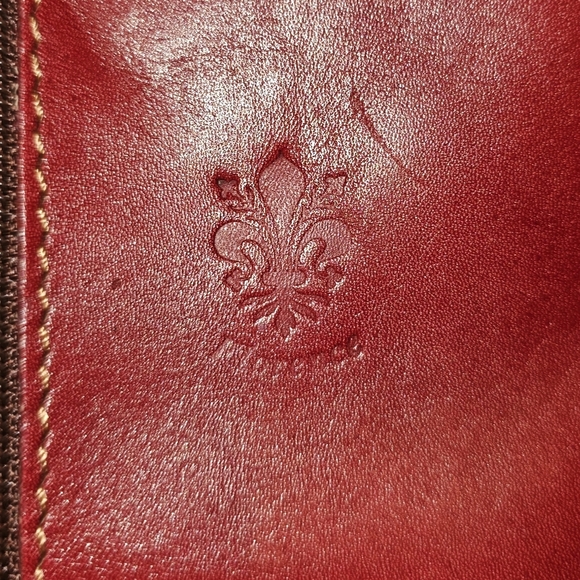 Italian Leather Borse en Pelle Red Crossbody Bag - Picture 9 of 13